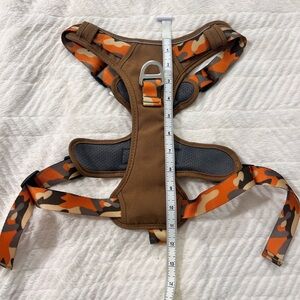 NWOTs JC House No Pull 3M Reflective Dog Harness size LARGE Orange Camo